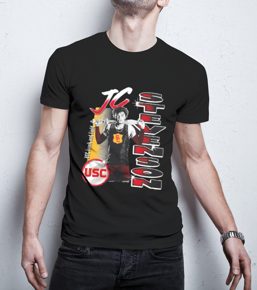 JC Stevenson USC Track And Field Player Name Athlete USC T-Shirt