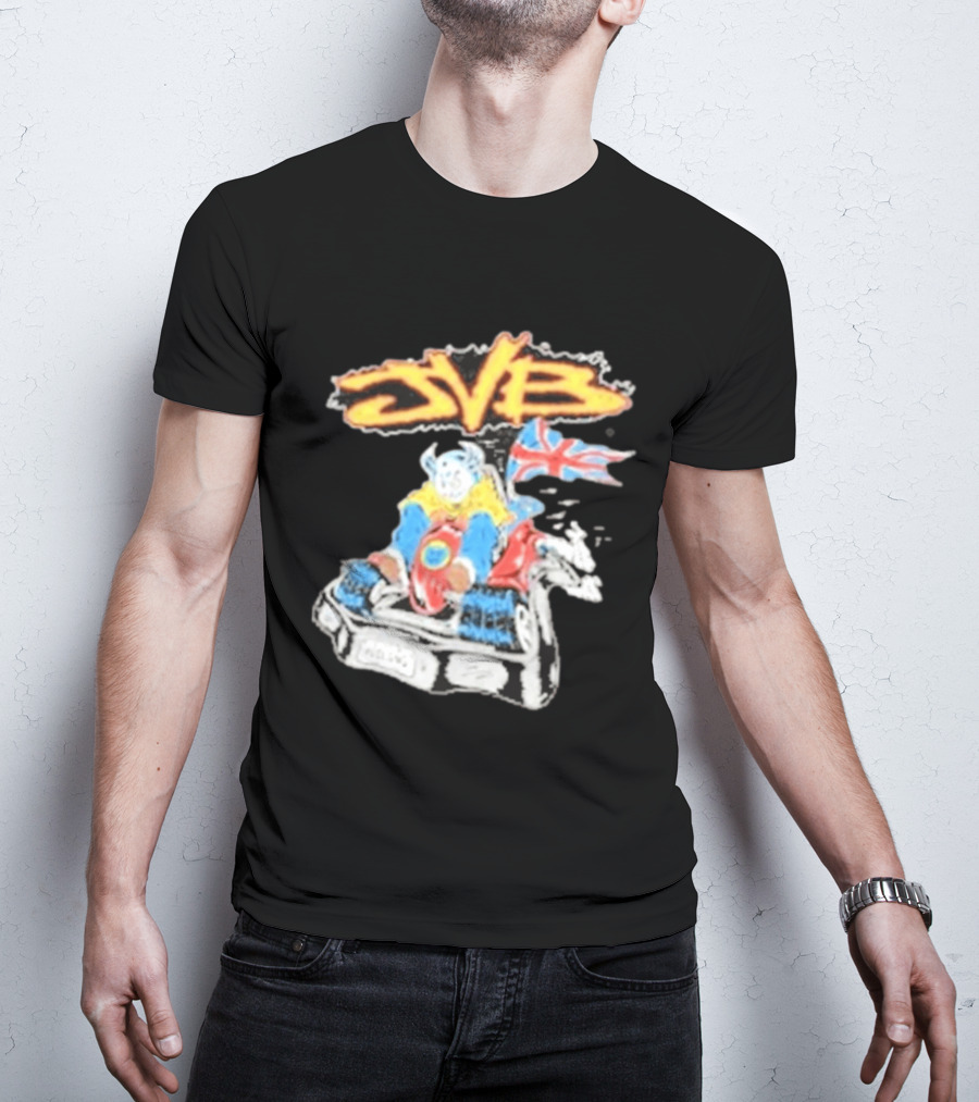 JVB Tour UK 2026 Viking Racer With Union Jack Flag T-Shirt