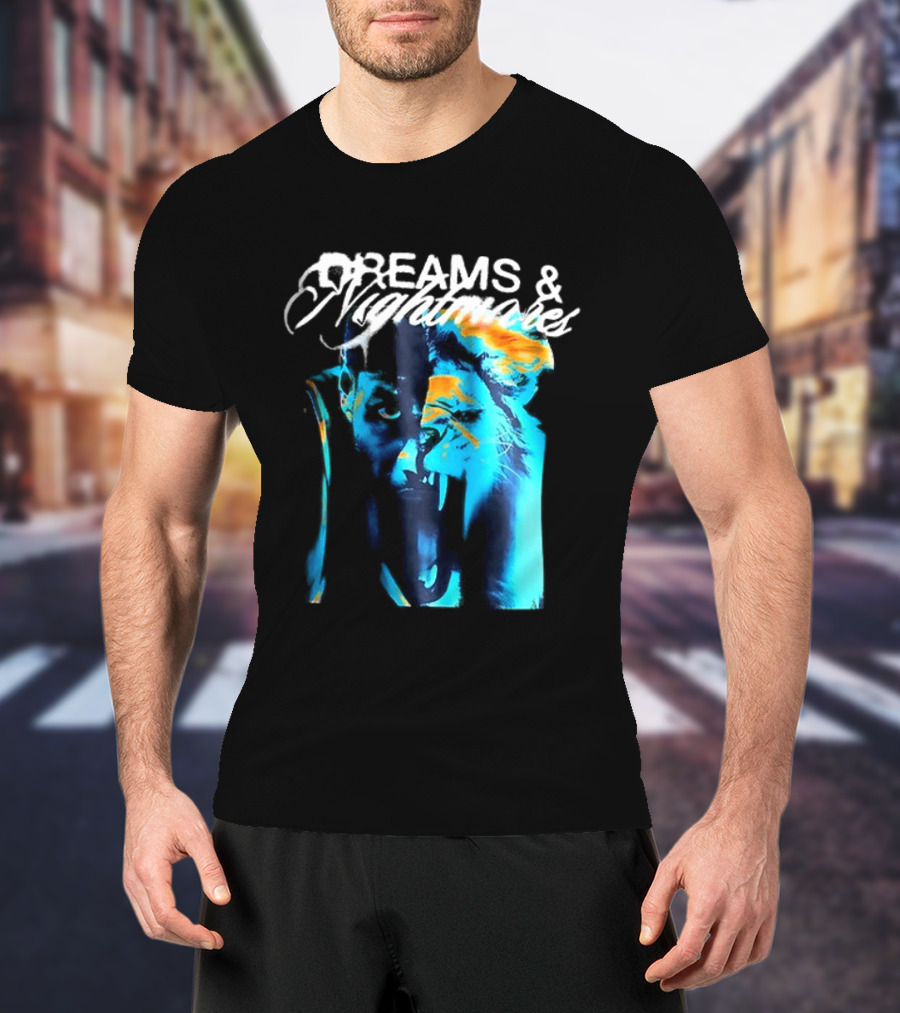 LeBron Dreams & Nightmares Nike Blue Orange Brushstroke T-Shirt