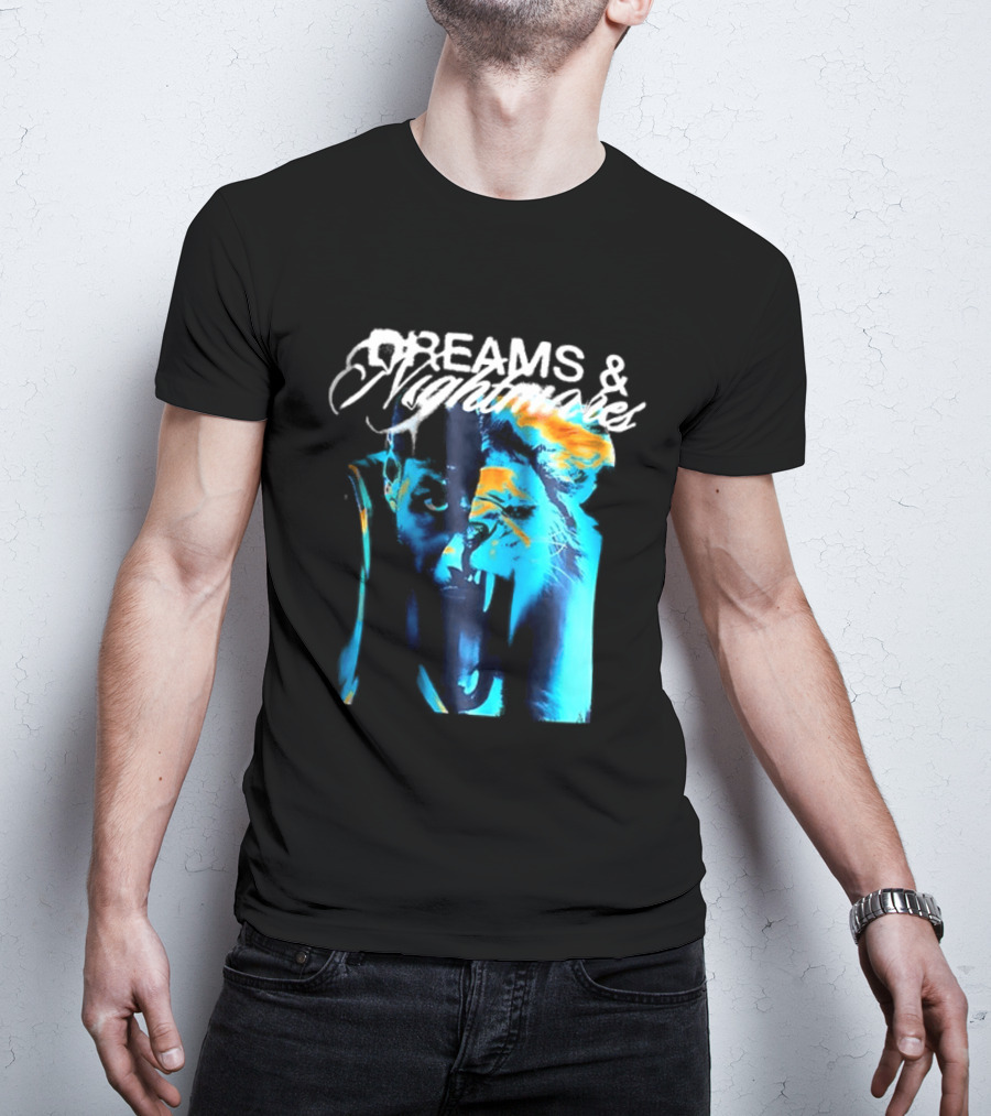 LeBron Dreams & Nightmares Nike Blue Orange Brushstroke T-Shirt