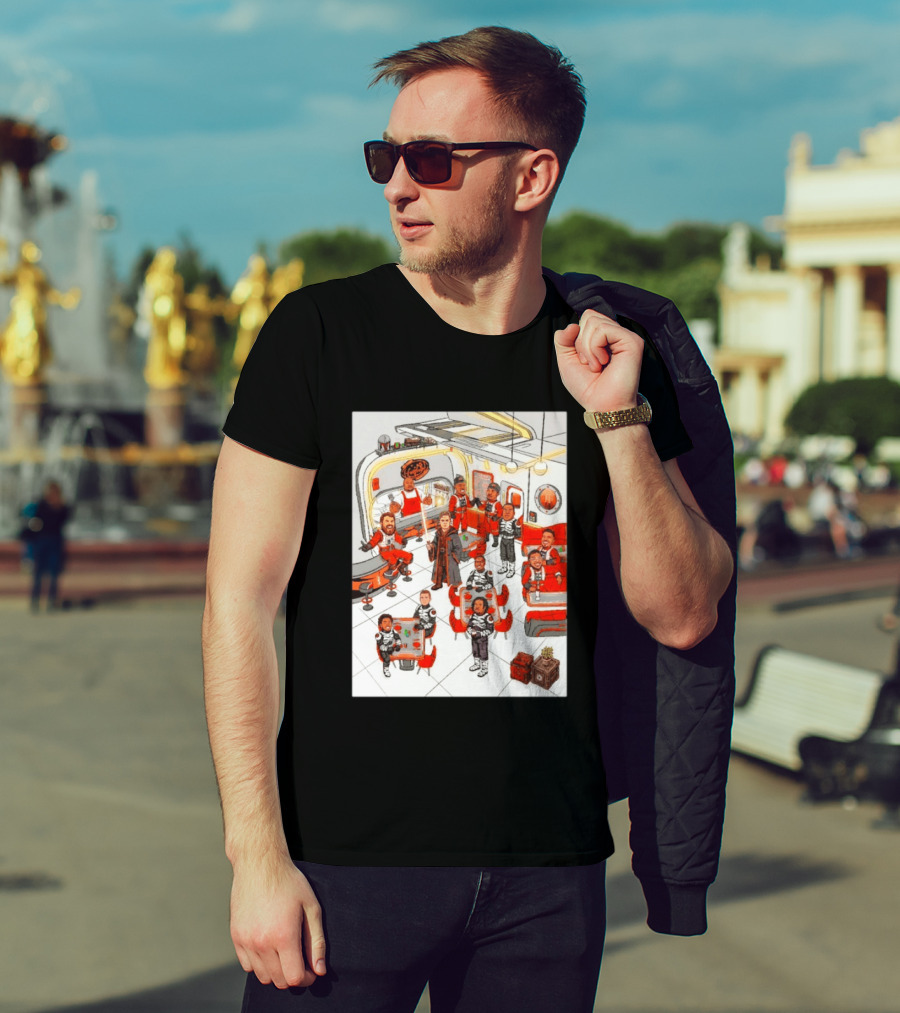 Cincinnati Bengals Star Wars Parody In Retro Diner Scene T-Shirt