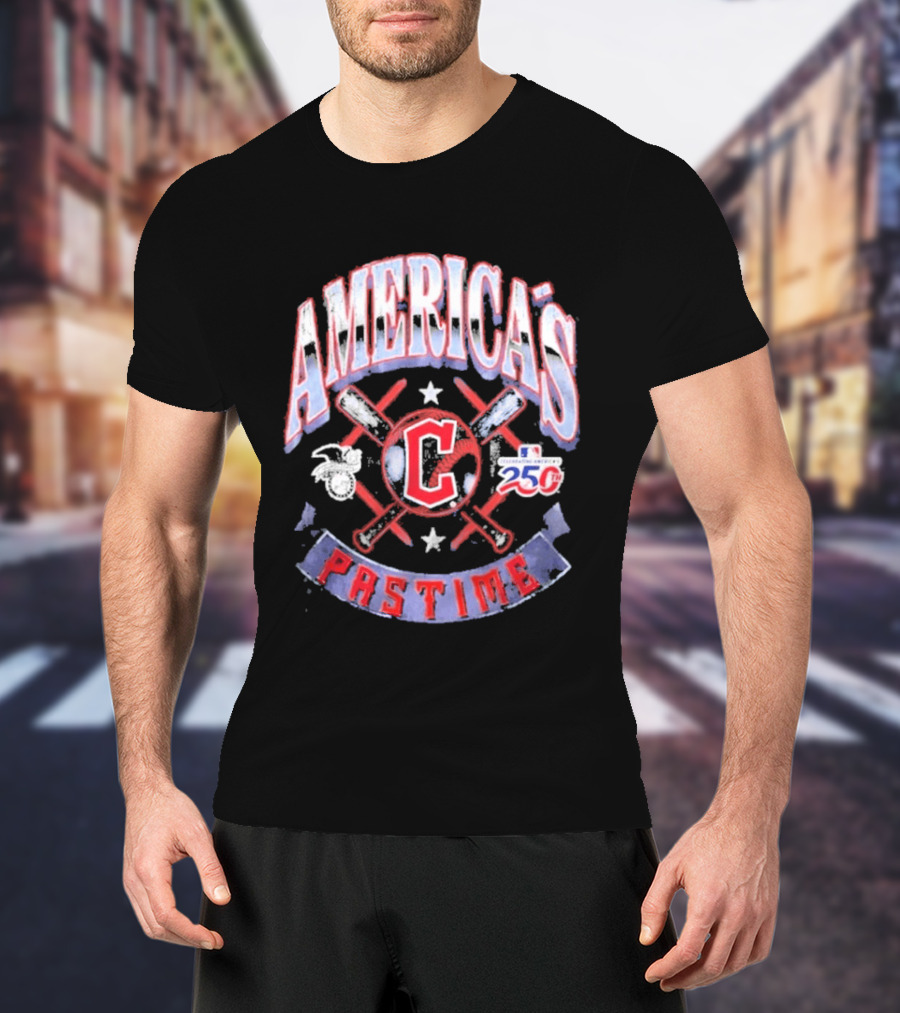 Cleveland Guardians 250th Anniversary America's Pastime T-Shirt