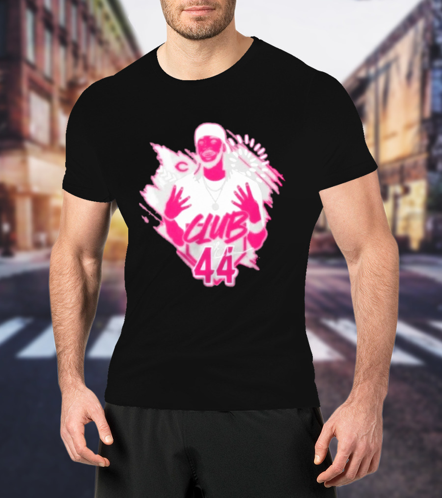 Elly De La Cruz Club 44 Pink Cincinnati Baseball T-Shirt