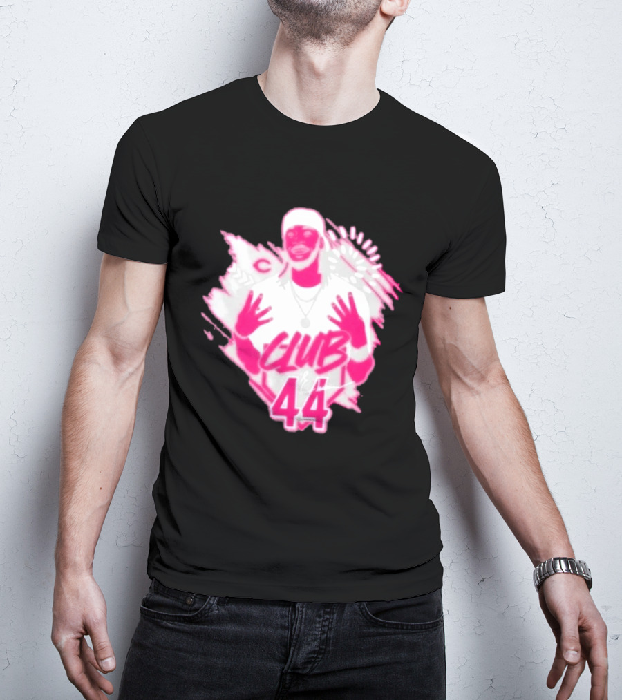 Elly De La Cruz Club 44 Pink Cincinnati Baseball T-Shirt