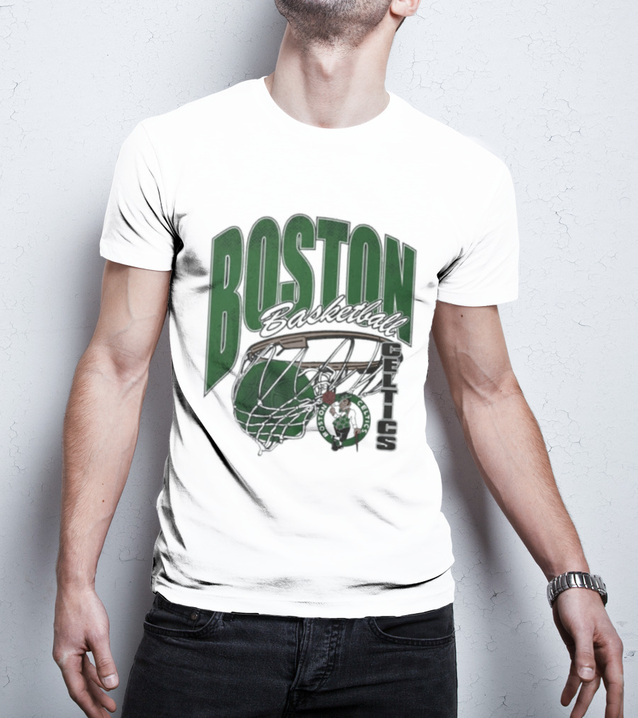 Boston Celtics Basketball 2026 Script Swish T-Shirt