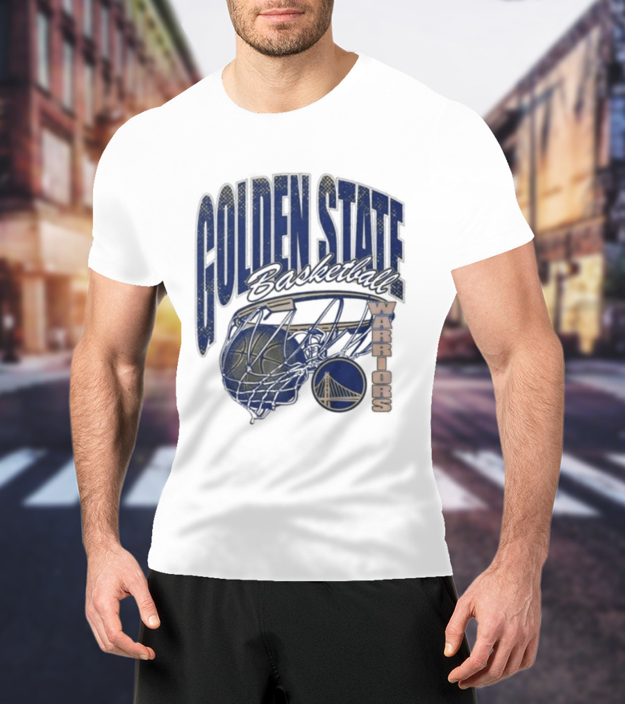 Golden State Warriors 2026 Script Swish Basketball T-Shirt