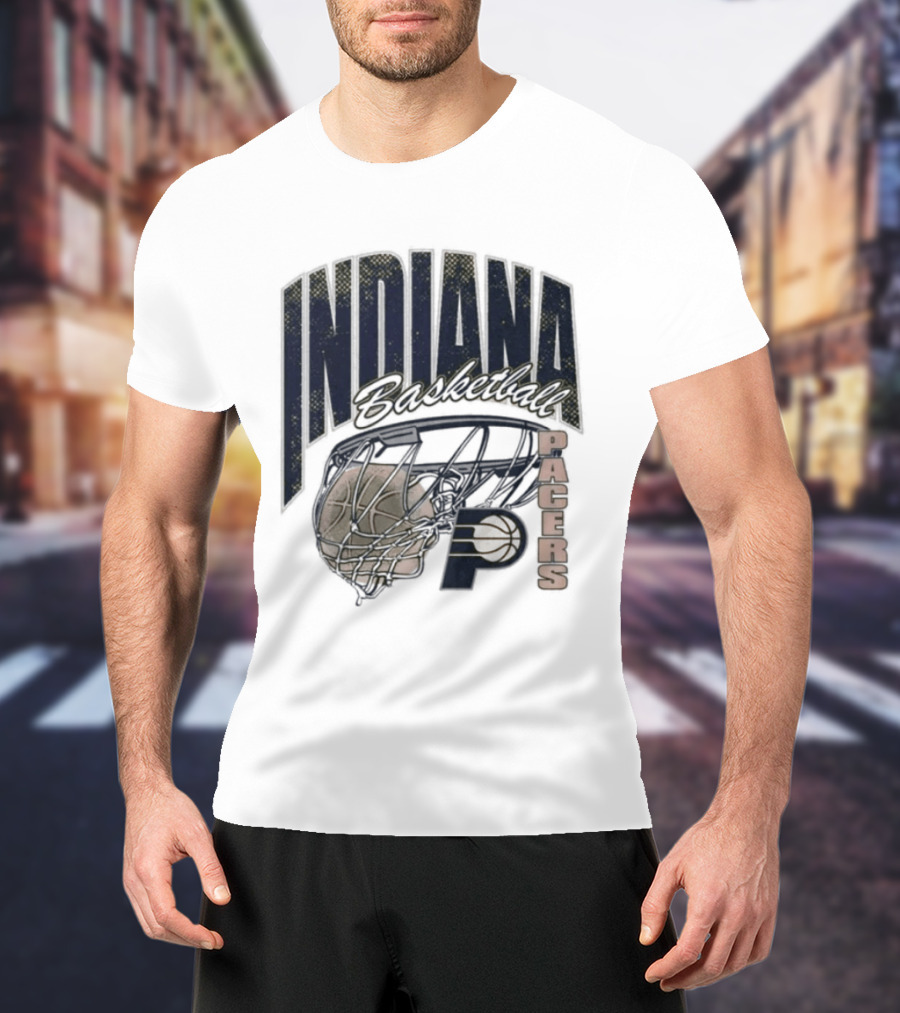 Indiana Pacers 2026 Script Swish Basketball T-Shirt
