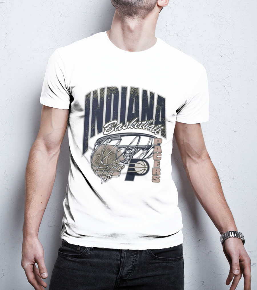 Indiana Pacers 2026 Script Swish Basketball T-Shirt