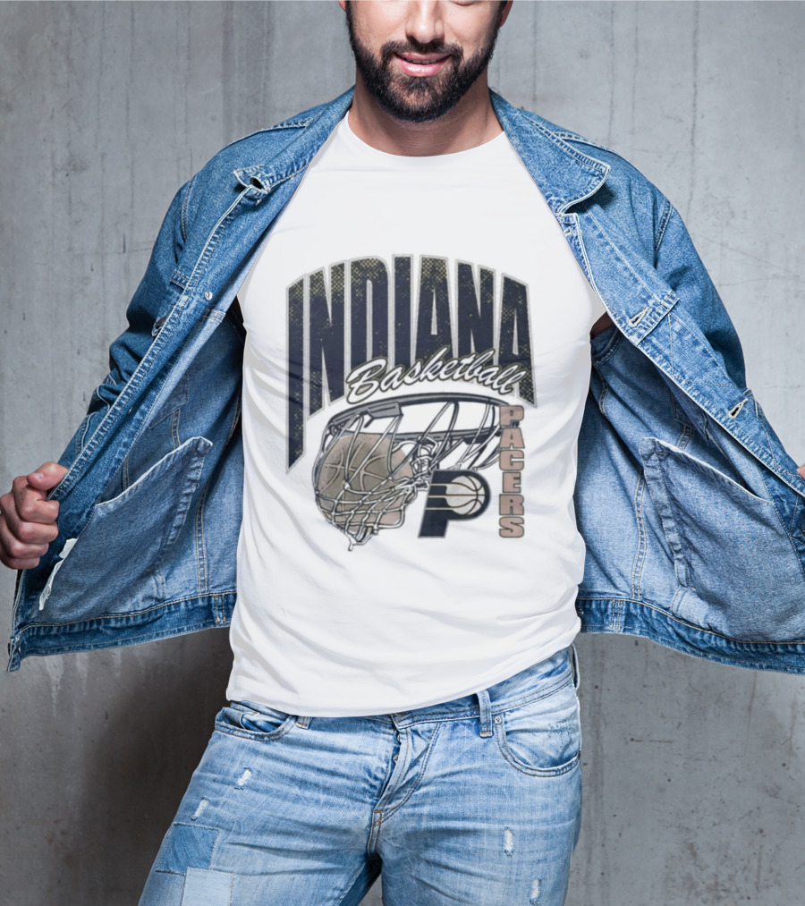 Indiana Pacers 2026 Script Swish Basketball T-Shirt