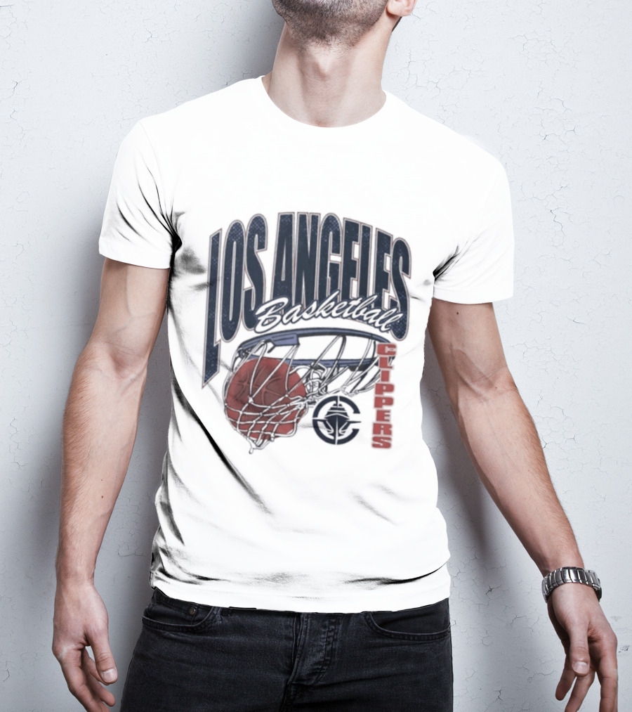 Los Angeles Clippers Script Swish Basketball 2026 T-Shirt