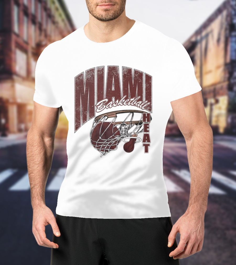 Miami Basketball Swish 2026 Hoop Dunk T-Shirt