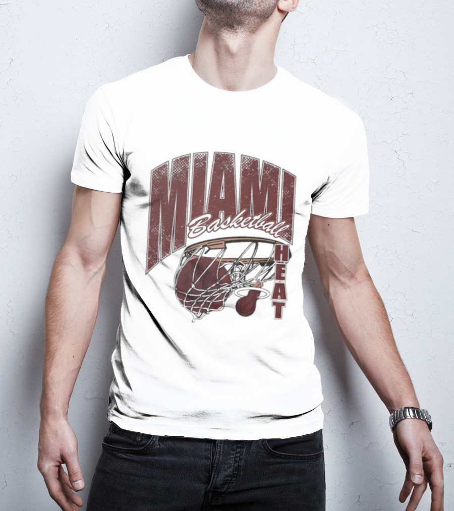 Miami Basketball Swish 2026 Hoop Dunk T-Shirt