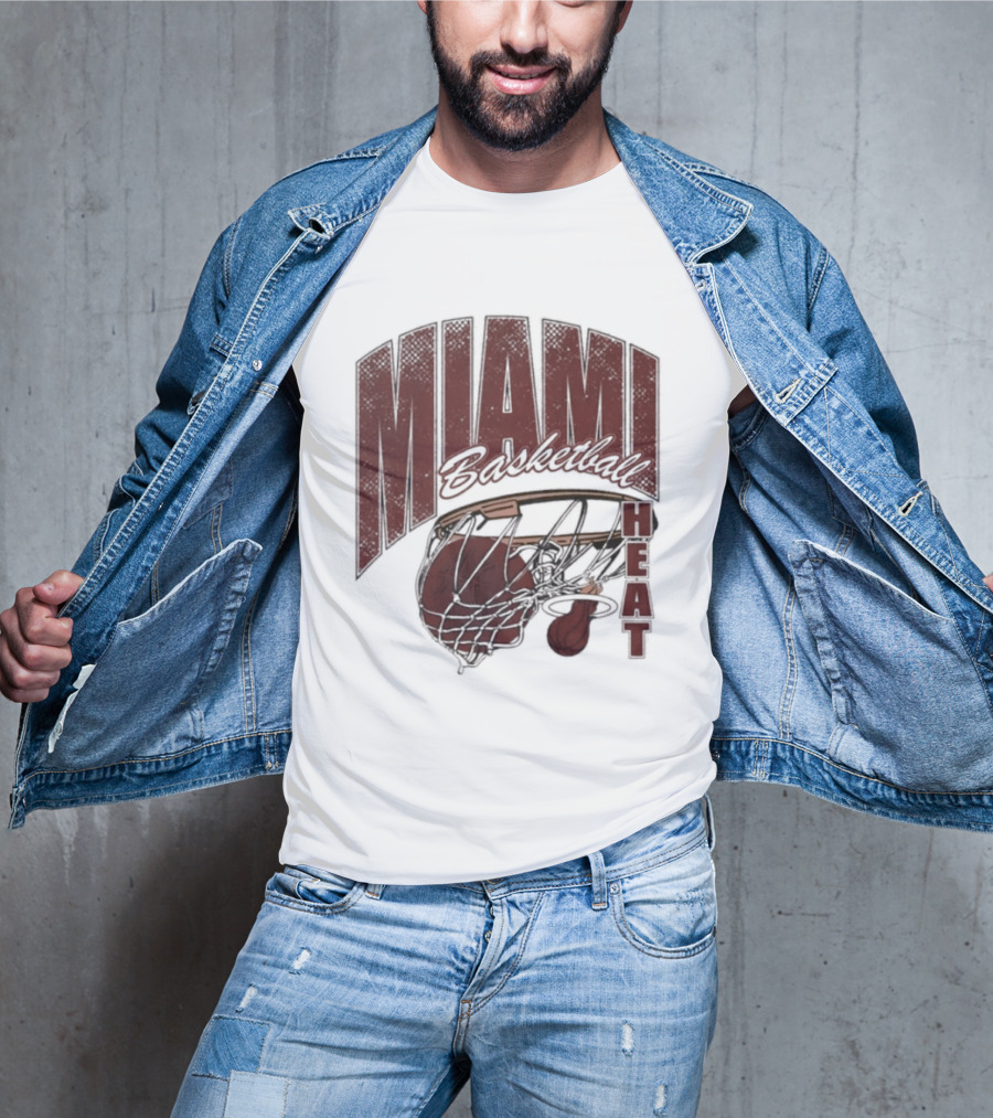 Miami Basketball Swish 2026 Hoop Dunk T-Shirt