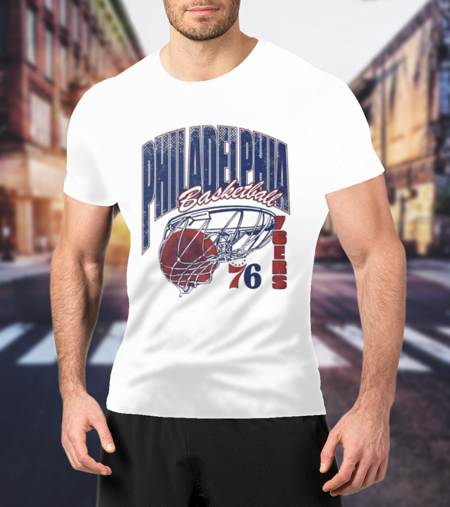 Philadelphia Basketball 76ers Swish Script 2026 T-Shirt