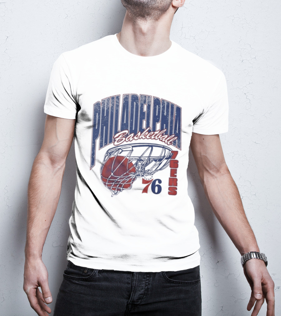 Philadelphia Basketball 76ers Swish Script 2026 T-Shirt