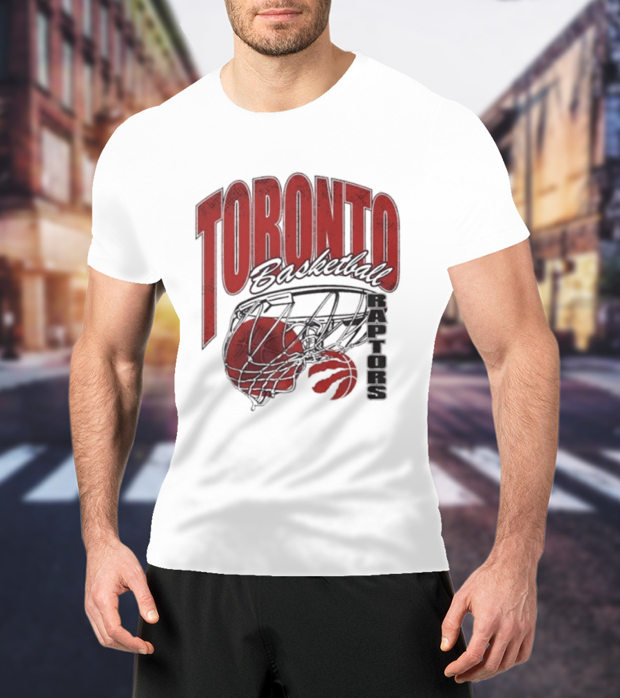 Toronto Raptors Basketball 2026 Script Swish T-Shirt