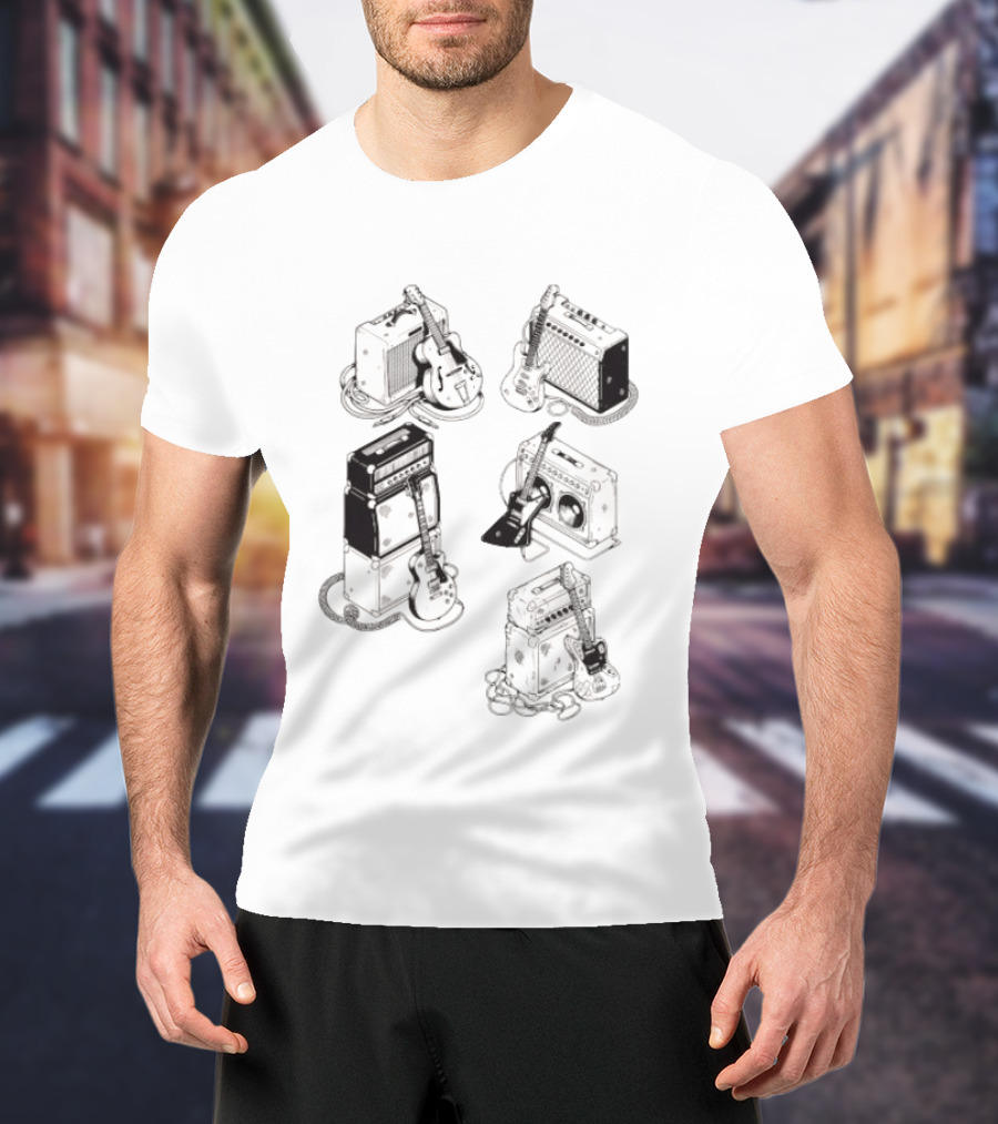 Guitar Eras Vintage Amplifier Collection T-Shirt