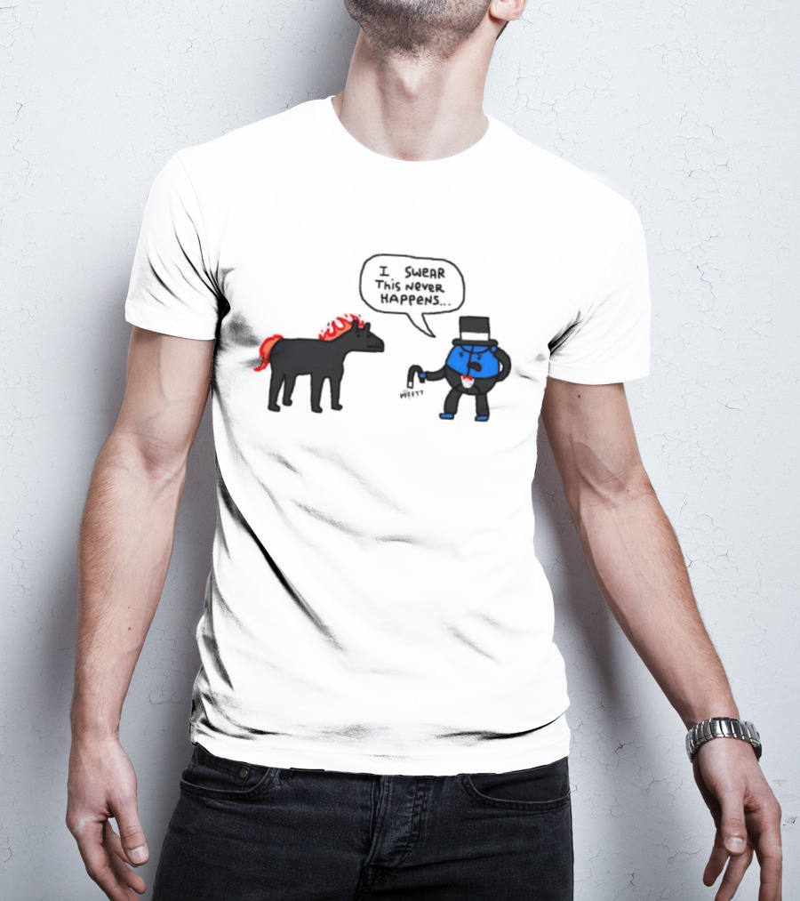 Orlando Magic Lose I Swear This Never Happens Meme Horse And Top Hat T-Shirt