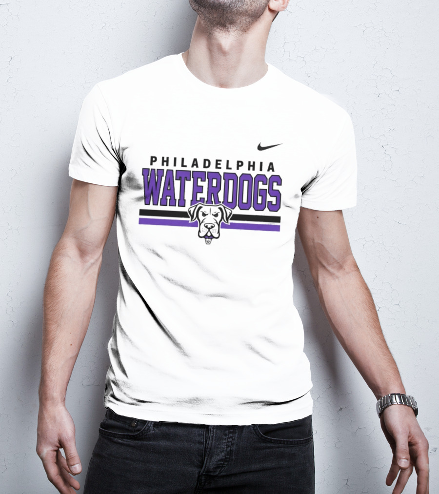 Philadelphia Waterdogs Nike Dri FIT Stripe Sportswear Collection T-Shirt