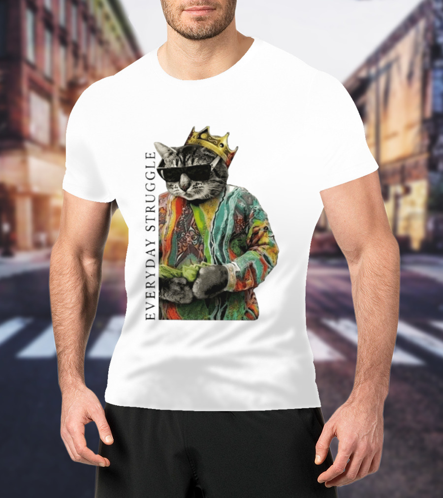 Scottie Barnes Everyday Struggle Cat In Colorful Crowned Outfit T-Shirt