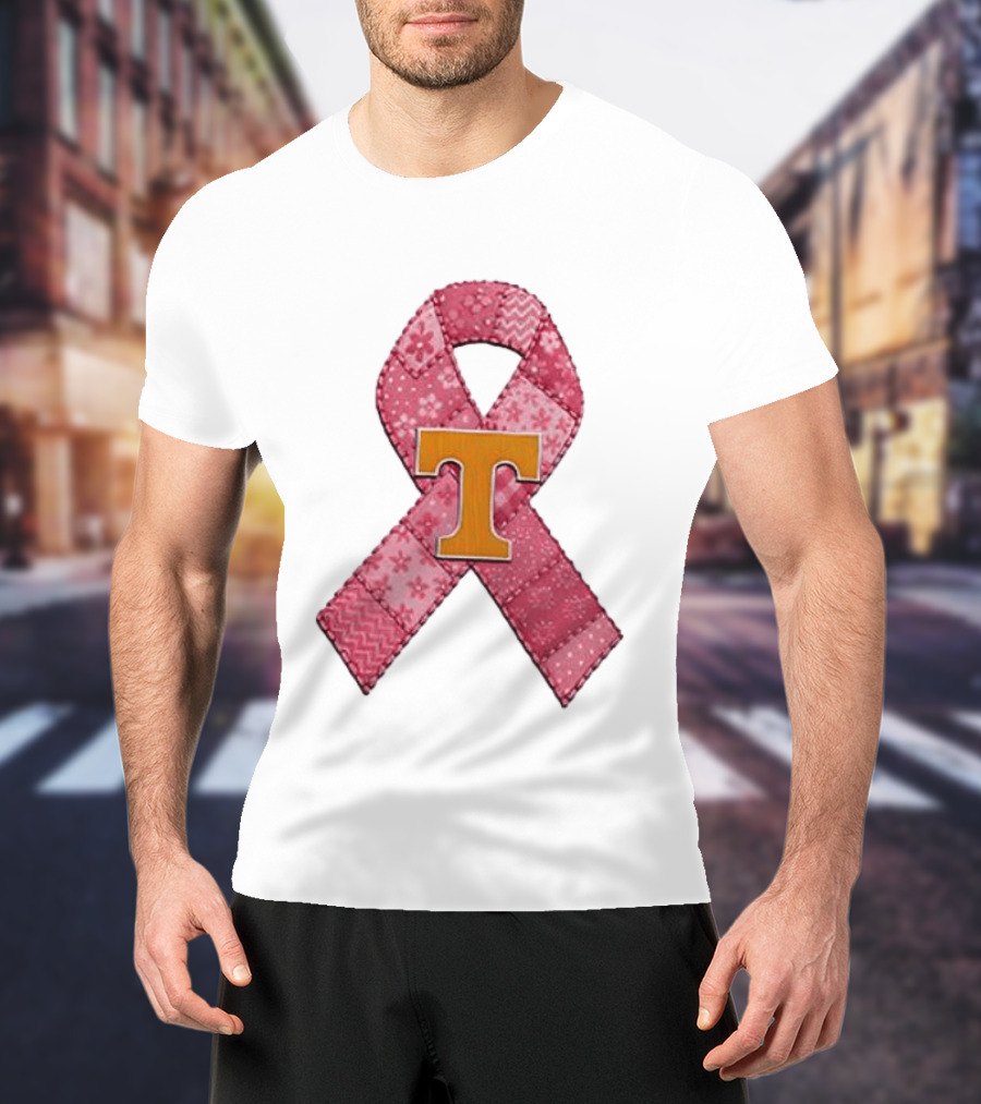 Tennessee Volunteers Pink Ribbon Breast Cancer Awareness T-Shirt