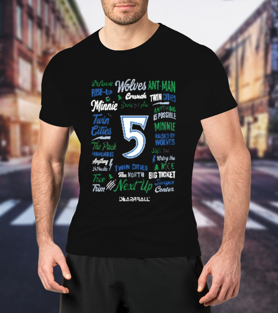 Webber Twin Cities Timberwolves Ant Man Dunk Aerospace Next Up Basketball 5 T-Shirt