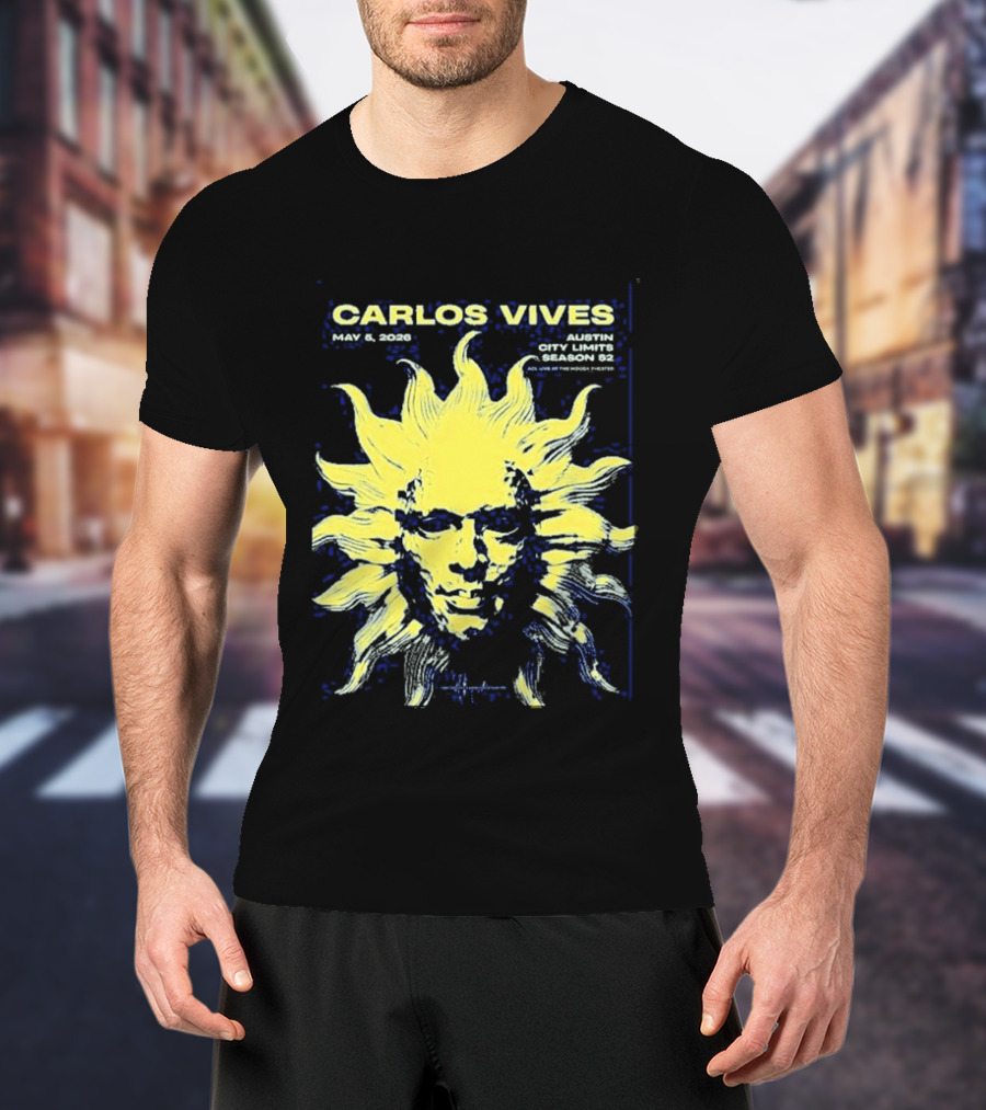 Carlos Vives May 05 2026 Austin Texas Concert Sun T-Shirt