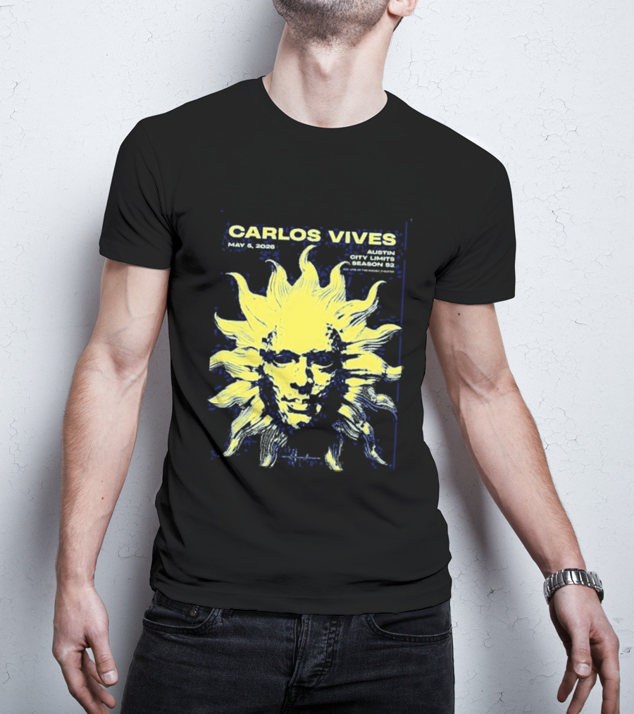 Carlos Vives May 05 2026 Austin Texas Concert Sun T-Shirt