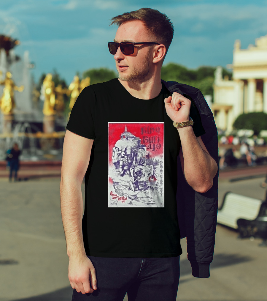 King Buffalo Vienna Arena May 4 2026 Concert Art Featuring Surreal Imagery And Space T-Shirt
