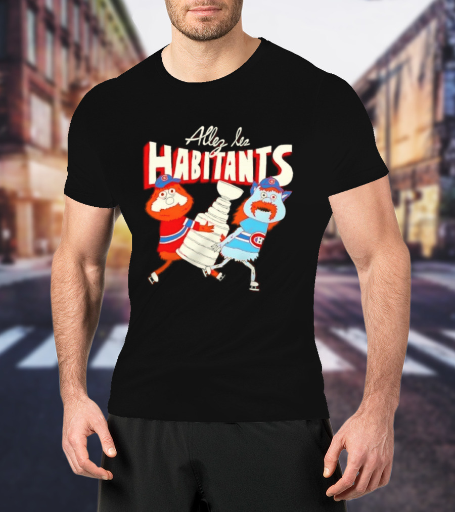 Allez Les Habitants Montreal Canadiens Trophy Celebration T-Shirt