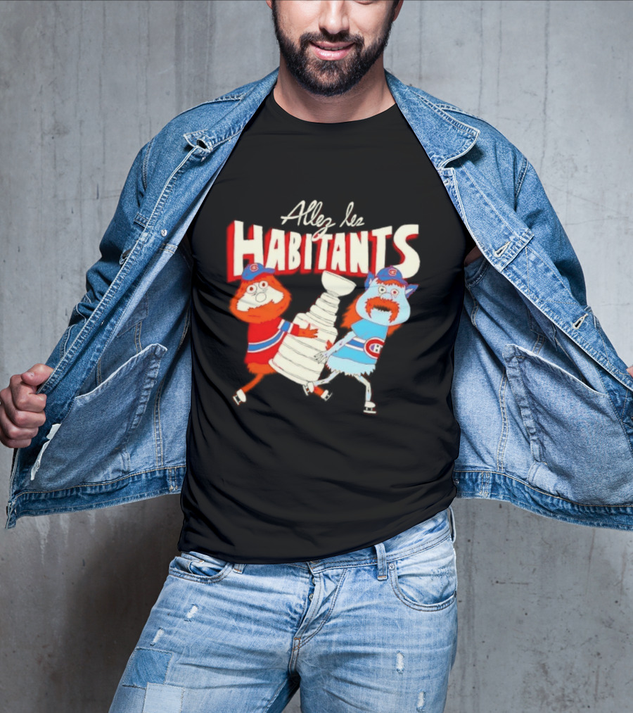 Allez Les Habitants Montreal Canadiens Trophy Celebration T-Shirt