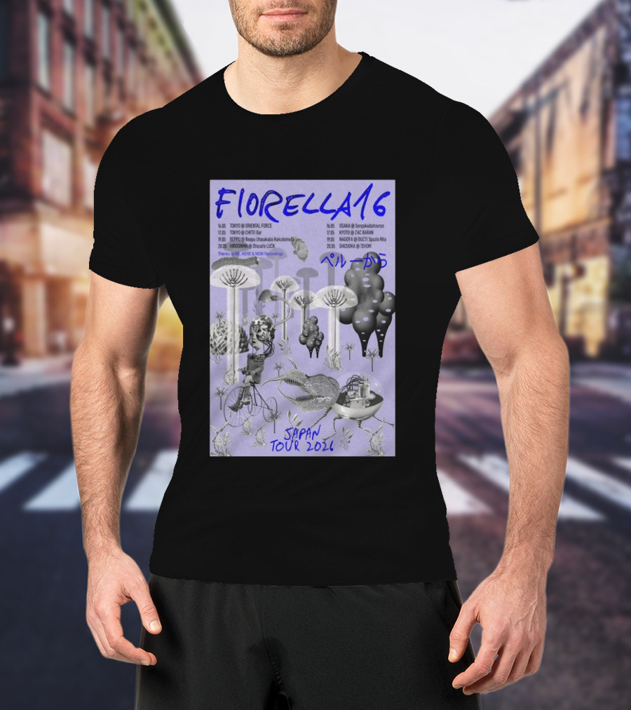 FIORELLA16 Japan Tour 2026 Dates And Locations T-Shirt