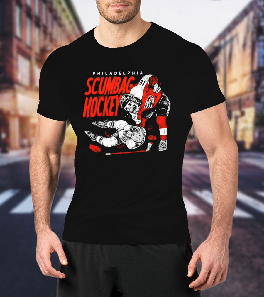 Philadelphia Scumbag Hockey Skeleton Garnet Hathaway NHL 2026 T-Shirt