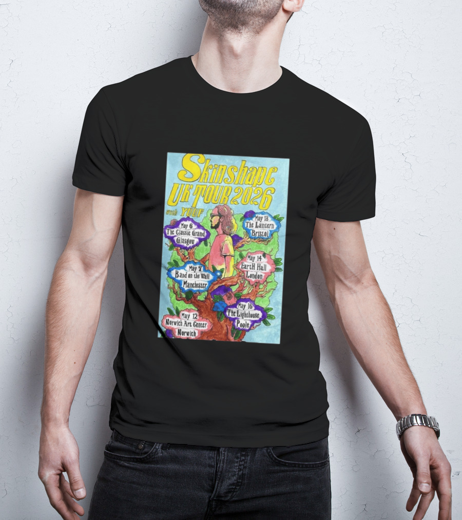 Skinshape UK Tour 2026 Glasgow Manchester Norwich Bristol London Poole With Yuuf T-Shirt