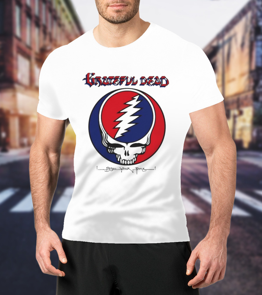 Grateful Dead Steal Your Face Skull Lightning Bolt T-Shirt