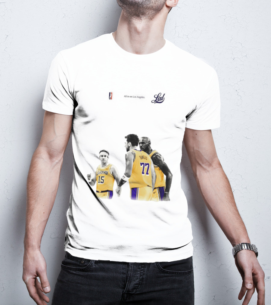 LeBron James Austin Reaves Luka Doncic Lakers Ring Season 2026 Los Angeles NBA Championship Dream Team T-Shirt