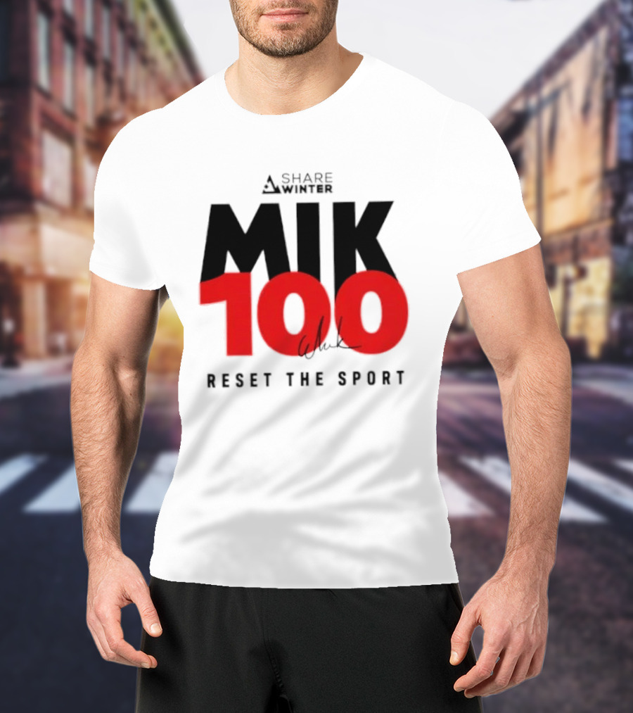 MIK 100 Reset The Sport A Share White T-Shirt