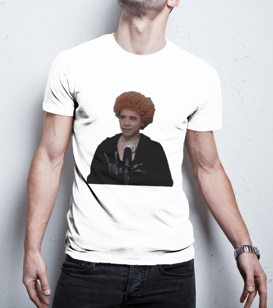 Obama Spice Meme Satirical Icon With Afro Wig T-Shirt