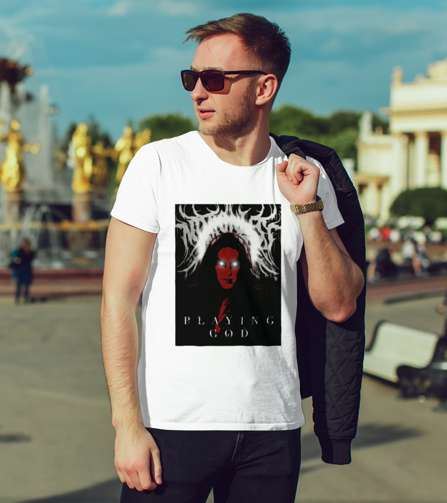 Notshiva Playing God Gothic Dark T-Shirt