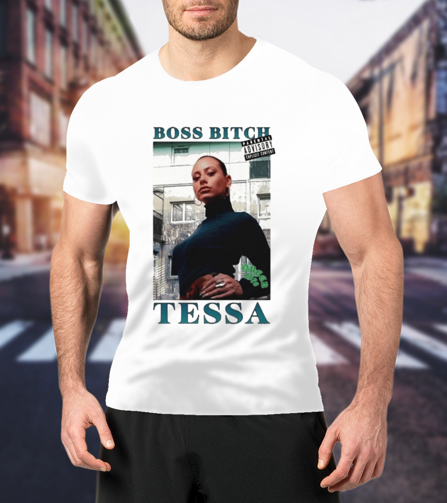 BOSS BITCH TESSA Explicit Content Warning T-Shirt