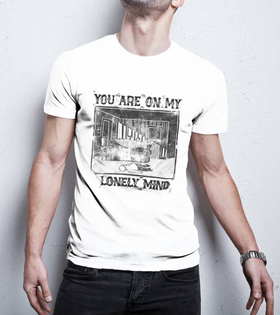 You Are On My Lonely Mind Vintage Country House Scene T-Shirt