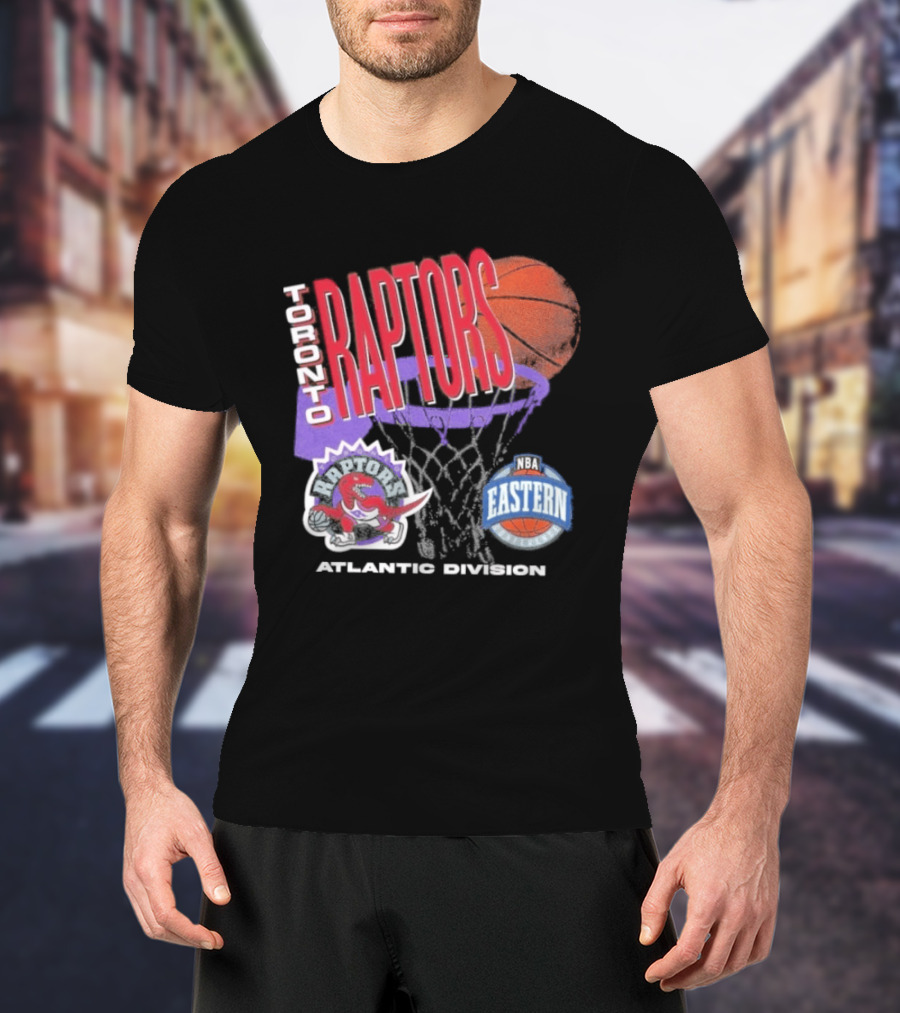 Toronto Raptors 90s Hardwood Classics Atlantic Division Eastern Basketball T-Shirt