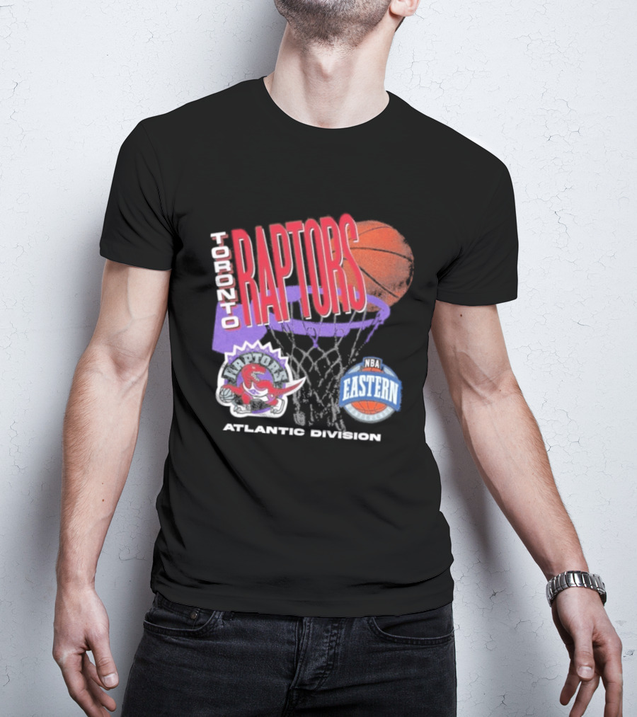 Toronto Raptors 90s Hardwood Classics Atlantic Division Eastern Basketball T-Shirt