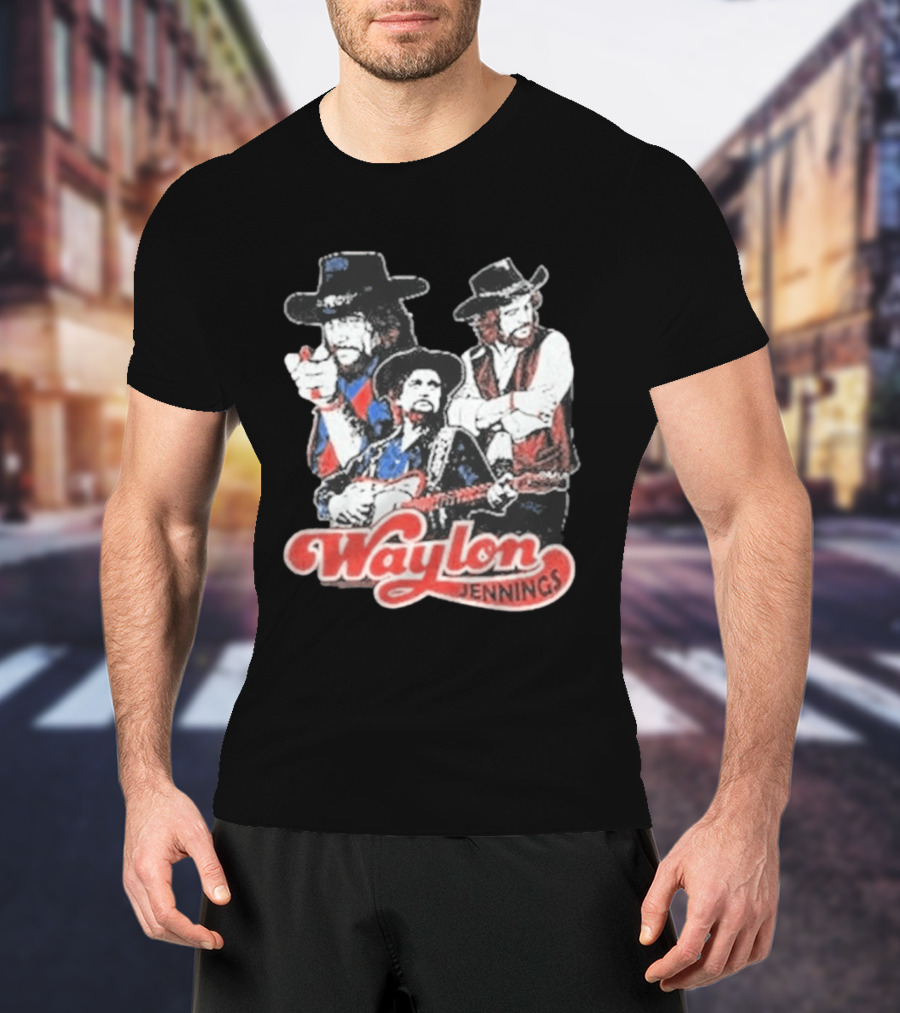 Waylon Jennings Cowboy Trio T-Shirt