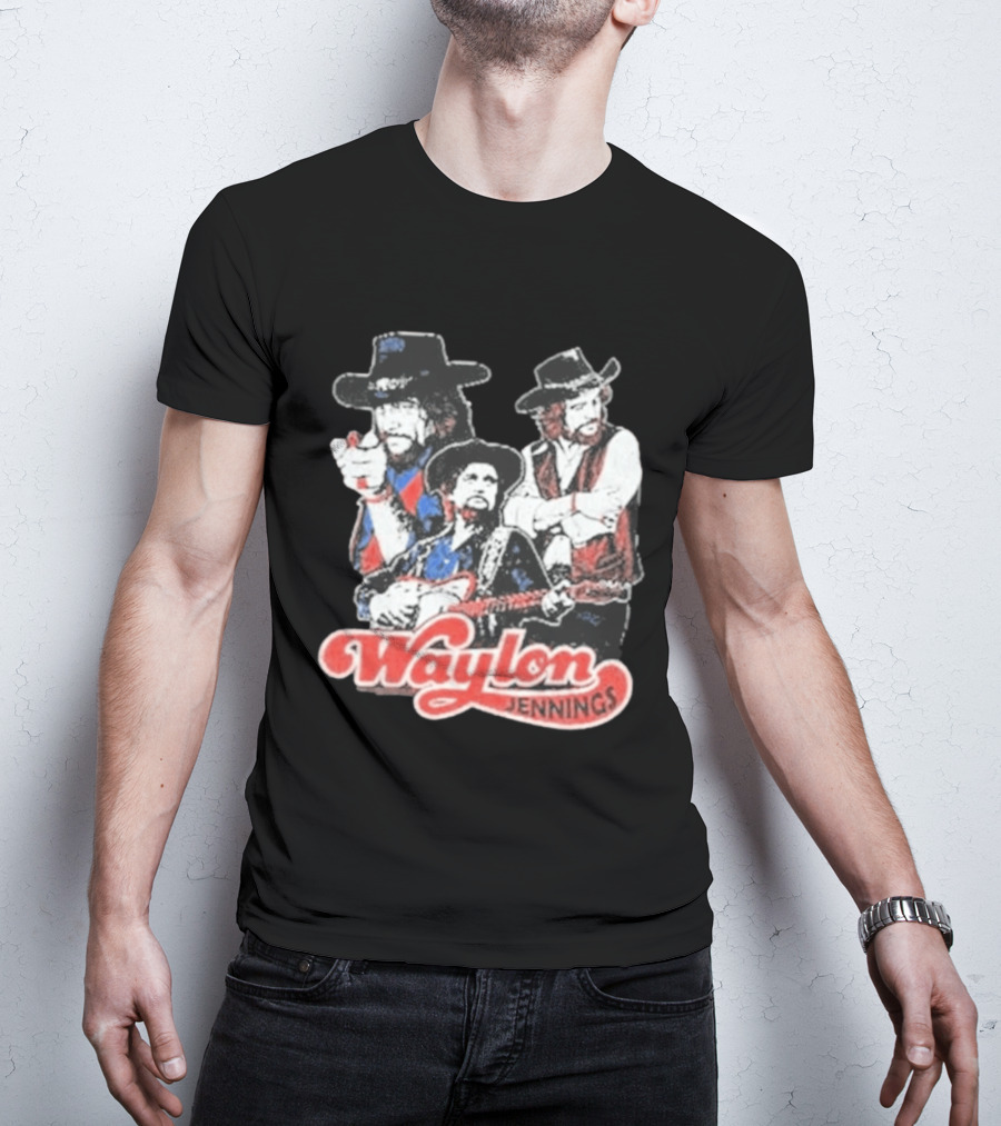 Waylon Jennings Cowboy Trio T-Shirt