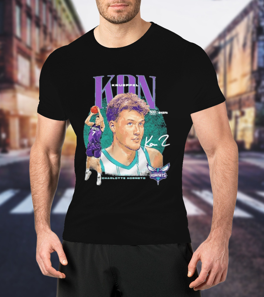Kon Knueppel Charlotte Hornets Dual Player 500 Level NBA T-Shirt