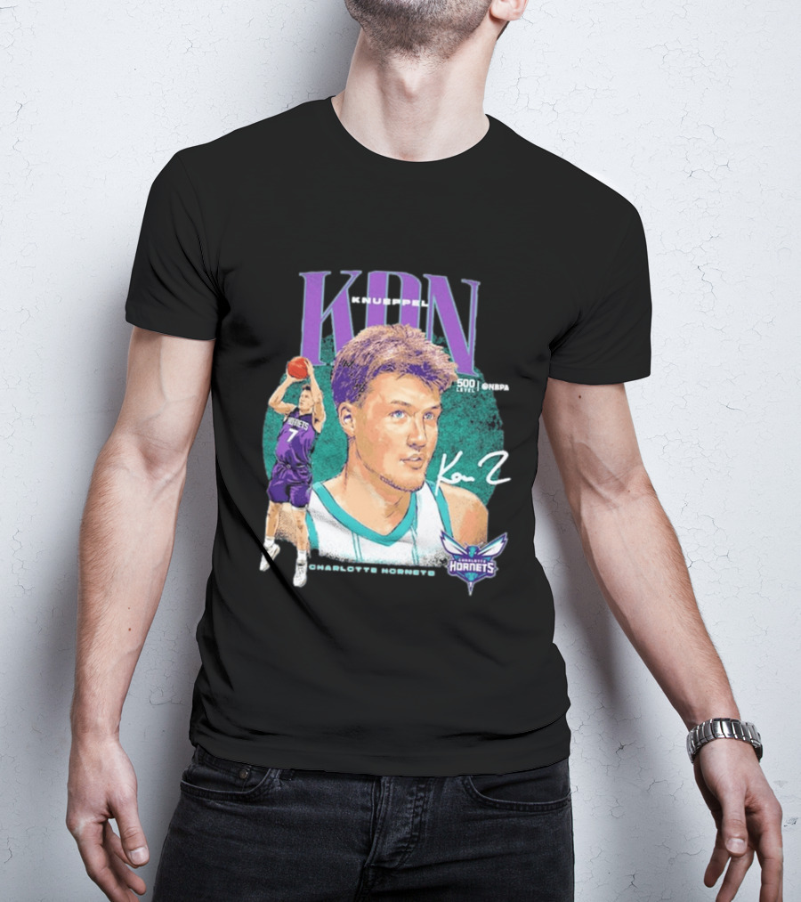 Kon Knueppel Charlotte Hornets Dual Player 500 Level NBA T-Shirt