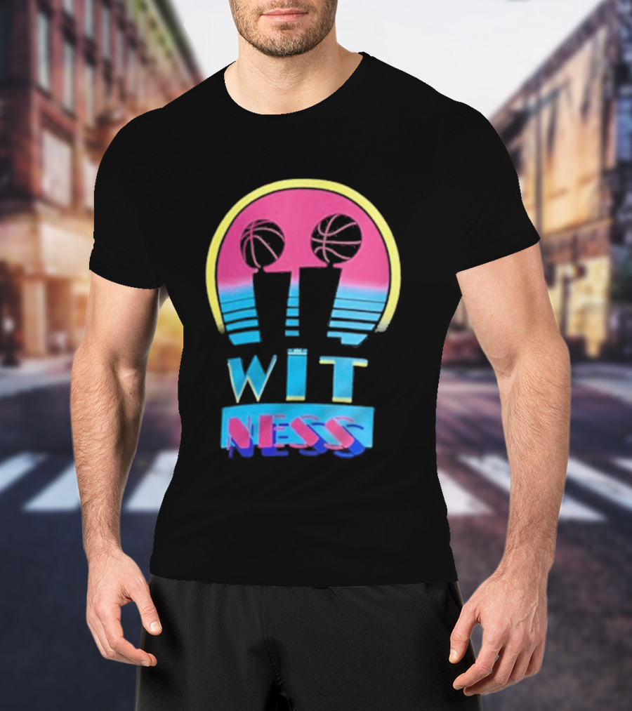 LeBron James Miami Twice Max90 Wit Ness Basketball T-Shirt