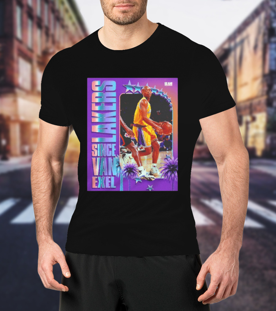 Lakers Since Van Exel SLAM Magazine Retro Basketball Legends T-Shirt