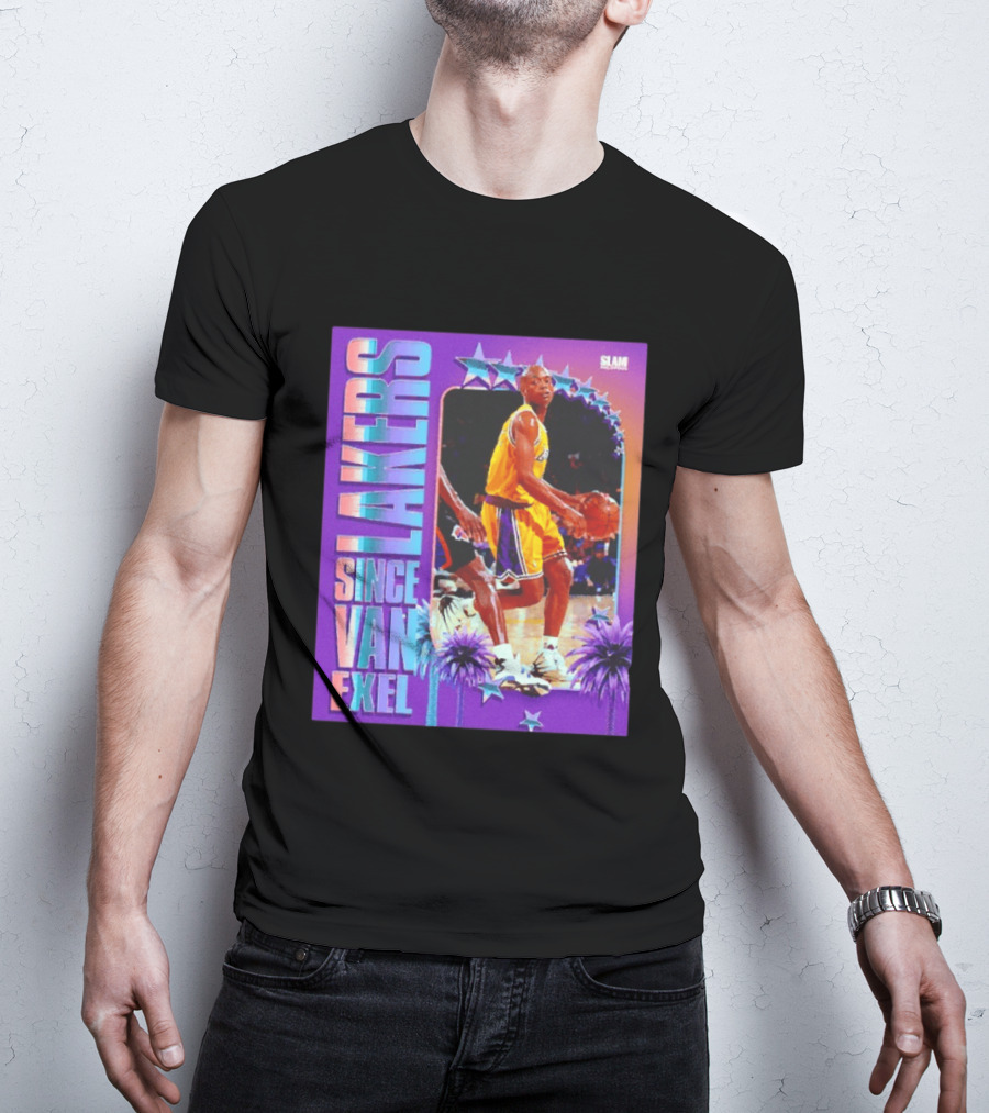 Lakers Since Van Exel SLAM Magazine Retro Basketball Legends T-Shirt